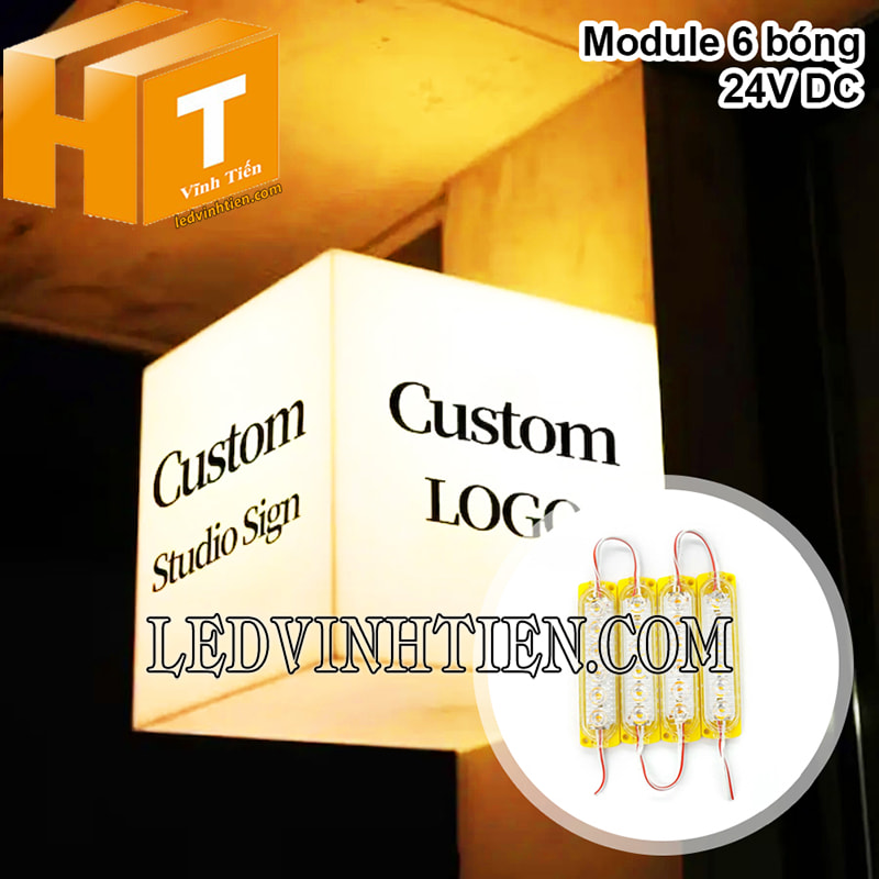 Led hắt 24V 6 bóng màu vàng