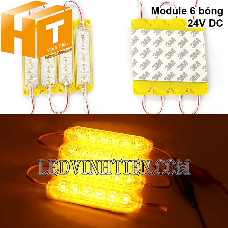 Led hắt 6 bóng màu vàng tại HCM