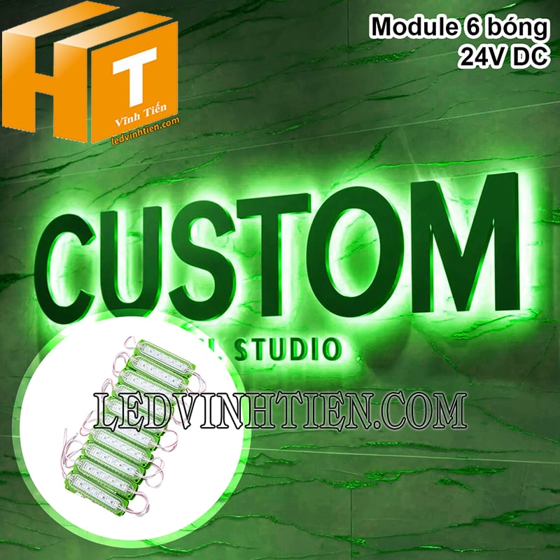 Led module 24V 6 bóng làm chữ nổi