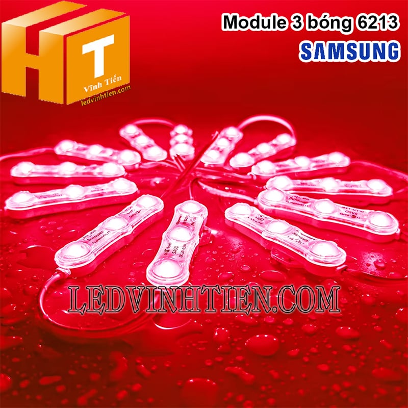 Led module 3 bóng Hàn Quốc màu đỏ