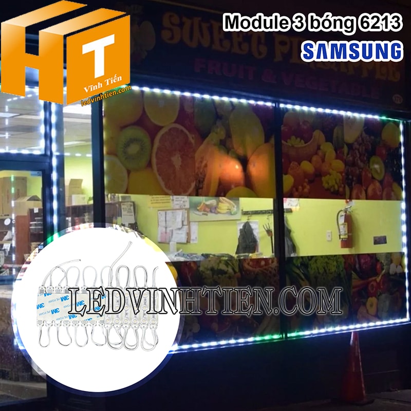 Led 3 mắt ngoài trời màu trắng