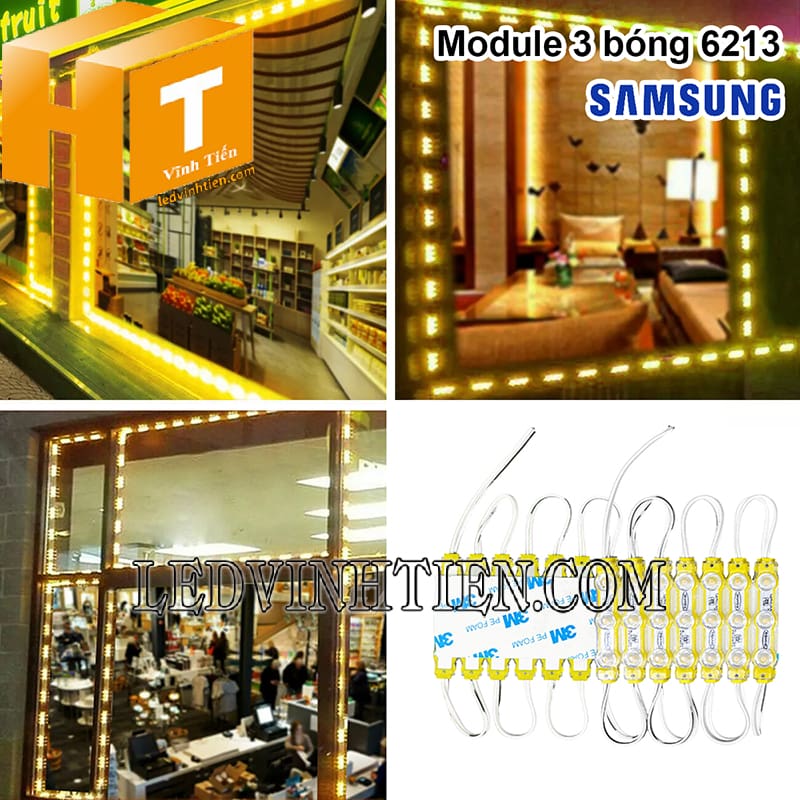 Led module 3 bóng mắt lồi Samsung