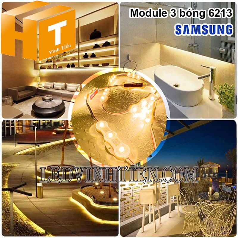 Led module 3 mắt lồi Hàn Quốc