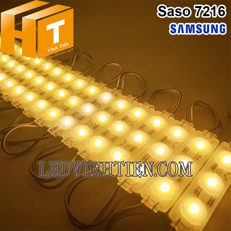 Led module 3 mắt Samsung 7216 màu vàng