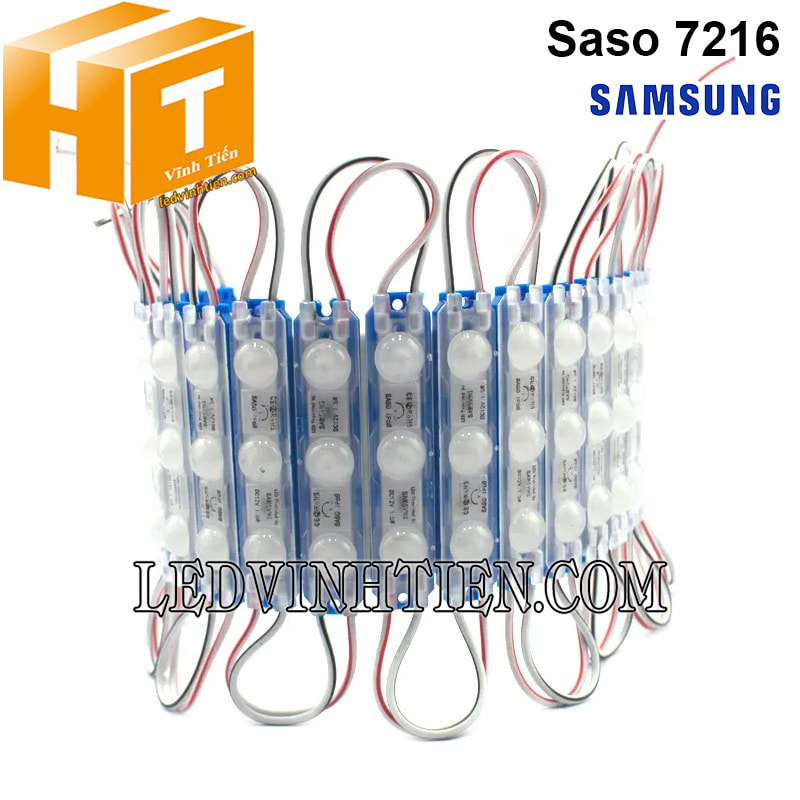 Led module 3 bóng mắt ếch Samsung xanh dương