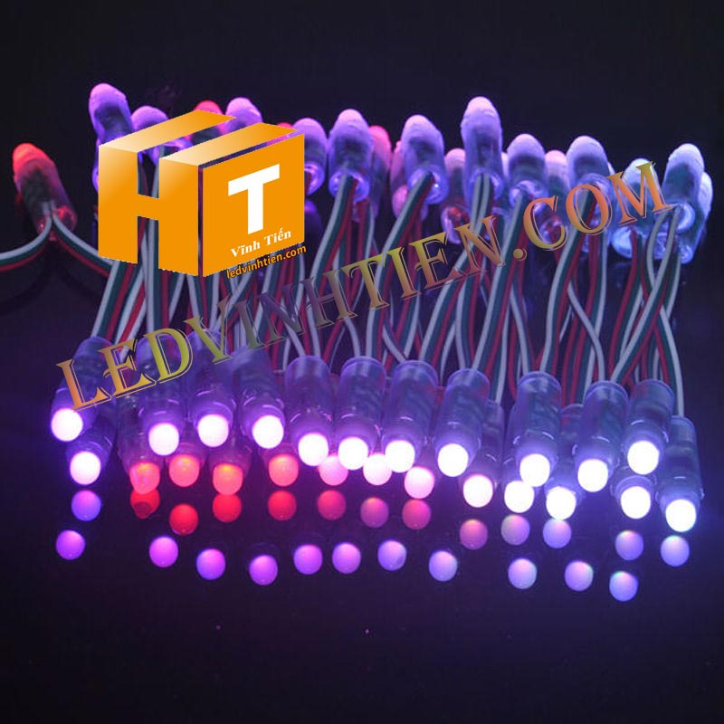 Led đúc F5 màu đỏ loại tốt, giá rẻ, ngoài trời, Ledvinhtien.com