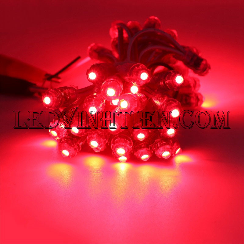 Bóng Led đúc f5 màu đỏ loại tốt, giá rẻ, siêu sáng, dây đồng, dùng hắt chử, logo quảng cáo, trang trí noel