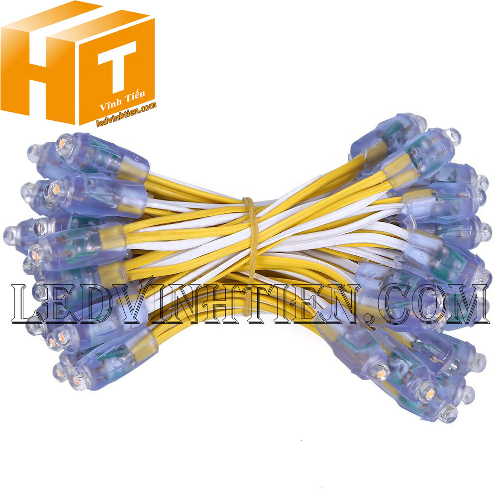 Led đúc f5 màu vàng loại tốt, giá rẻ, siêu sáng, chiếu sáng ngoài trời, trong nhà