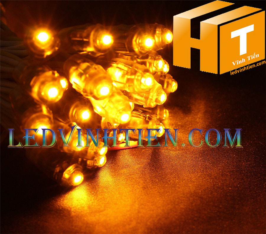 Led đúc f5 màu vàng loại tốt, giá rẻ, siêu sáng, chiếu sáng ngoài trời, trong nhà