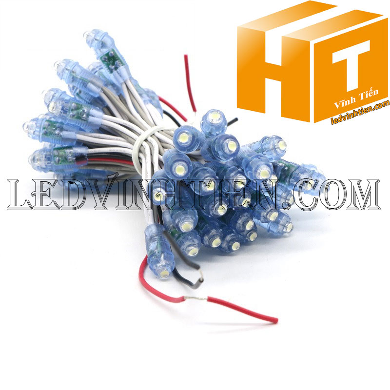 Led đúc f5 màu xanh lá loại tốt, ledvinhtien.com