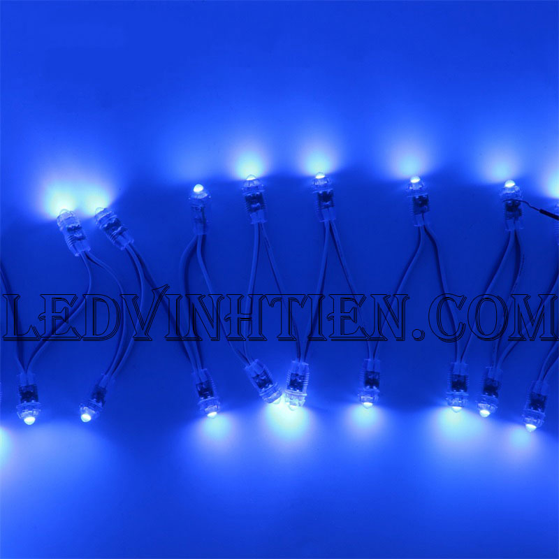 Led đúc F5 màu xanh lá loại tốt, giá rẻ, ngoài trời, Ledvinhtien.com