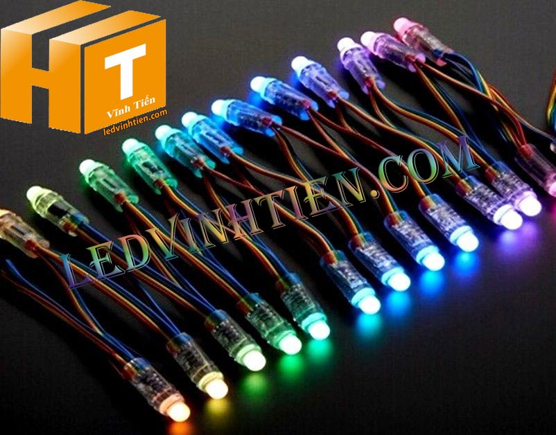 Phân phối sỉ bóng led đúc F5 màu xanh dương loại tốt, giá rẻ, siêu sáng, dùng ngoài trời, hắt bảng hiệu đèn quảng cáo, ledvinhtien.com