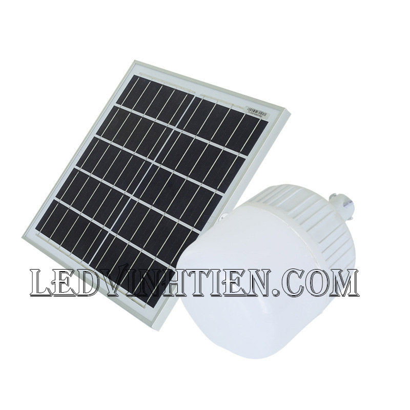 Đèn led búp năng lượng mặt trời 50W. sử dụng năng lượng mặt trời chiếu sáng từ 3-5 năm không lo tốn tiền điện,  hiêu JINDIAN, Thời gian chiếu sáng đến 12-14 giờ liên tục, Đèn có tính năng tự động bật khi trời tối và tắt khi trời sáng.  Lắp đặt dễ dàng, phù hợp mọi địa hình,  Thắp sáng suốt đêm, tránh xa sự dòm ngó của trộm cắp  Kèm theo điều khiển bật/tắt từ xa và chế độ hằng giờ hiện đại giúp cuộc sống của bạn dễ dàng và tiện lợi hơn bao giờ hết.  Tấm pin công nghệ Poly, tuổi thọ lên đến 10-12 năm. Thích hợp lắp đặt trong nhà, các ki ốt, nhà hàng, trên tàu thuyền. sản phẩm đèn năng lượng dùng ngoài trời, loại tốt, giá rẻ, chất lượng, siêu sáng, cảm úng chuyển động, chính hãng ledvinhtien.com