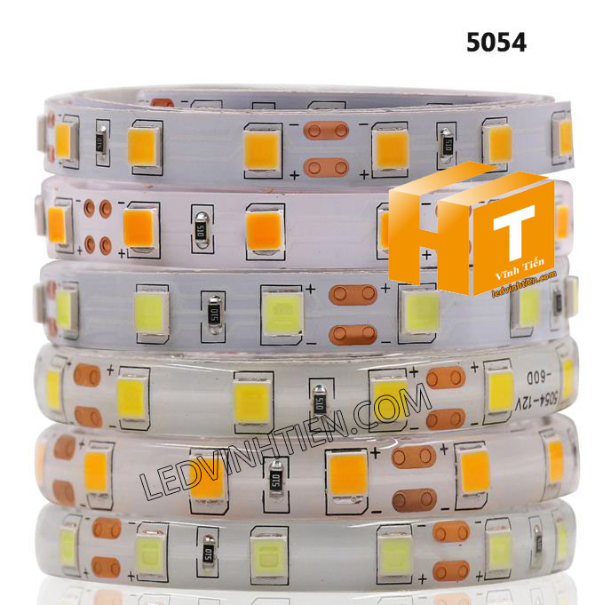 Led dây dán 5054 siêu sáng ánh sáng màu đỏ tươi, chip led cao cấp, hiệu samsung phân phối sỉ trên toàn quốc như tphcm, hà nội, bình dương, đà nẵng, cần thơ, tuy hòa phú yên. Led dây 5054 dùng chiếu sán ngoài trời, trong nhà, chiếu sáng biển hiệu, hắt trần, tủ kệ trưng bày, bếp, quầy bar, khu vui chơi giải trí, phân phối chính hãng led dây samsung tại ledvinhtien.com