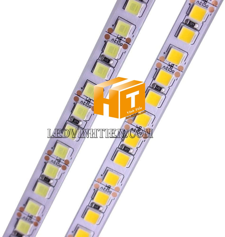 Led dây dán 5054 samsung siêu sáng ánh sáng màu vàng nắng, warm white có loại có keo một lớp và hai lớp, chip led cao cấp, hiệu samsung phân phối sỉ trên toàn quốc như tphcm, hà nội, bình dương, đà nẵng, cần thơ, tuy hòa phú yên. Led dây 5054 dùng chiếu sán ngoài trời, trong nhà, chiếu sáng biển hiệu, hắt trần, tủ kệ trưng bày, bếp, quầy bar, khu vui chơi giải trí, phân phối chính hãng led dây samsung tại ledvinhtien.com