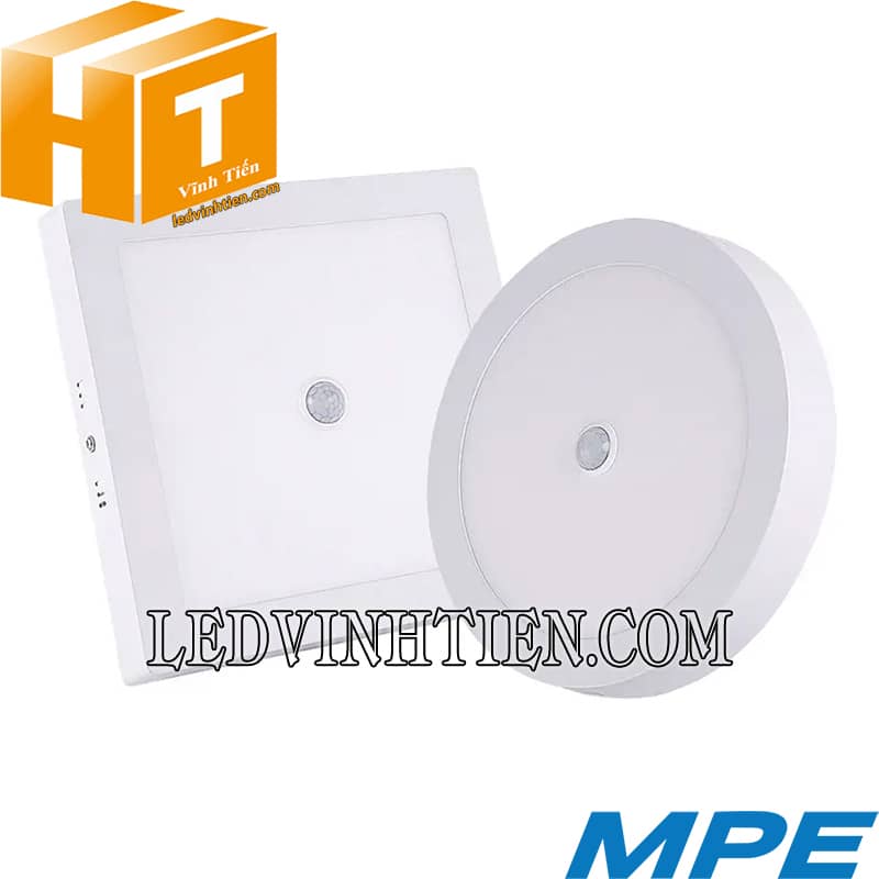 Đèn Led Panel Vuông nổi trần cảm biến 12W