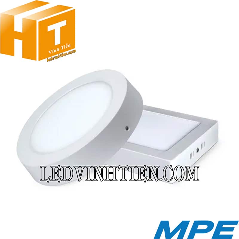 Đèn led panel ốp trần tròn nổi SRPL-18w trắng, vàng