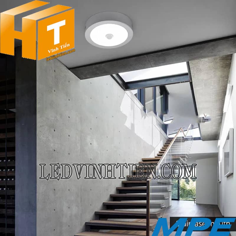 Đèn led panel vuông nổi trần cảm biến chuyển động 18w MPE