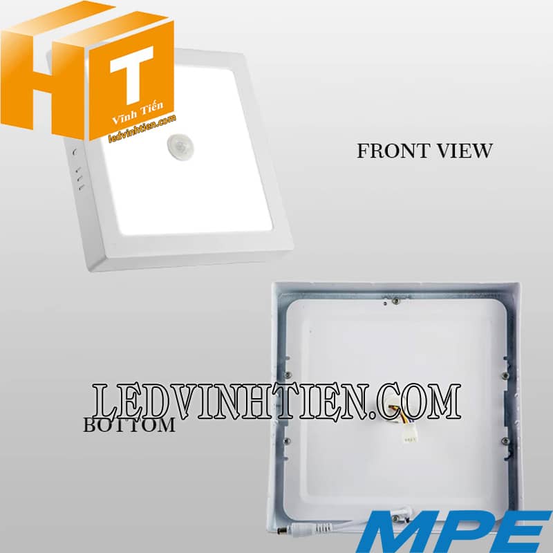 Đèn led panel vuông nổi trần cảm biến chuyển động 18w giá rẻ