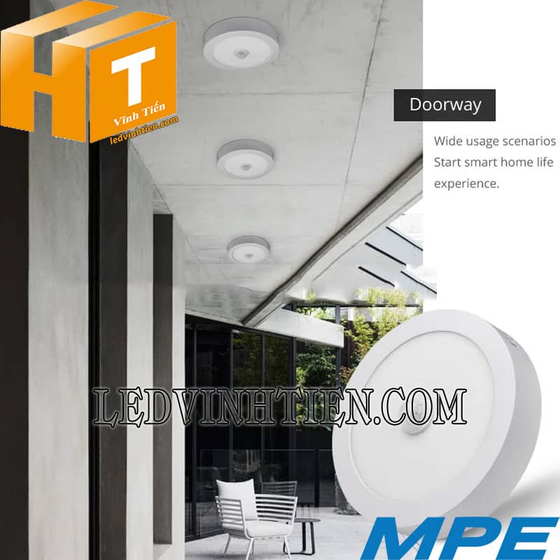 Đèn led panel vuông nổi trần cảm biến chuyển động 18w loại tốt