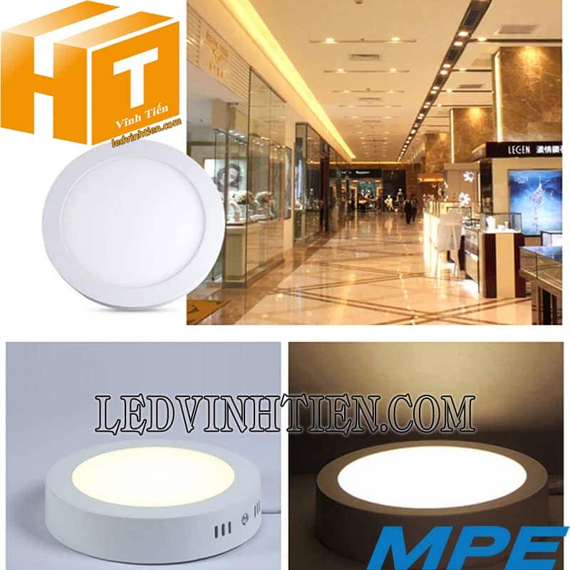 Đèn led panel ốp trần nổi SRPL-24w trắng, vàng loại tốt