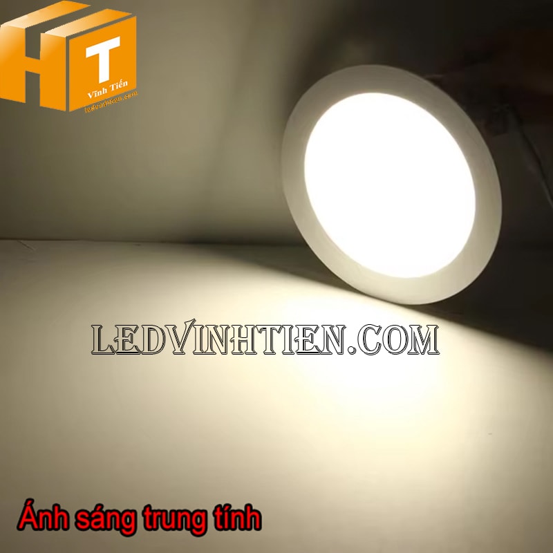 Đèn led ốp trần tròn 12w màu trung tính