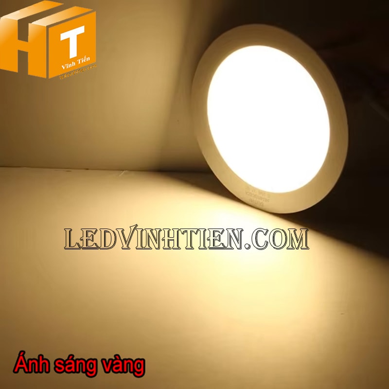 Đèn led ốp trần tròn 12w màu vàng