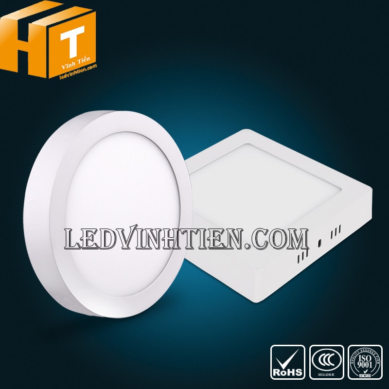 Đèn ốp trần tròn 12w 3 chế độ màu