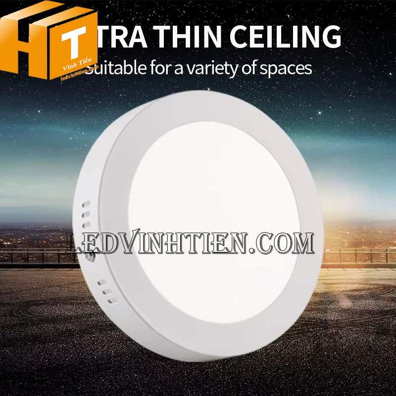 Đèn ốp nổi tròn 12w màu trung tính cao cấp