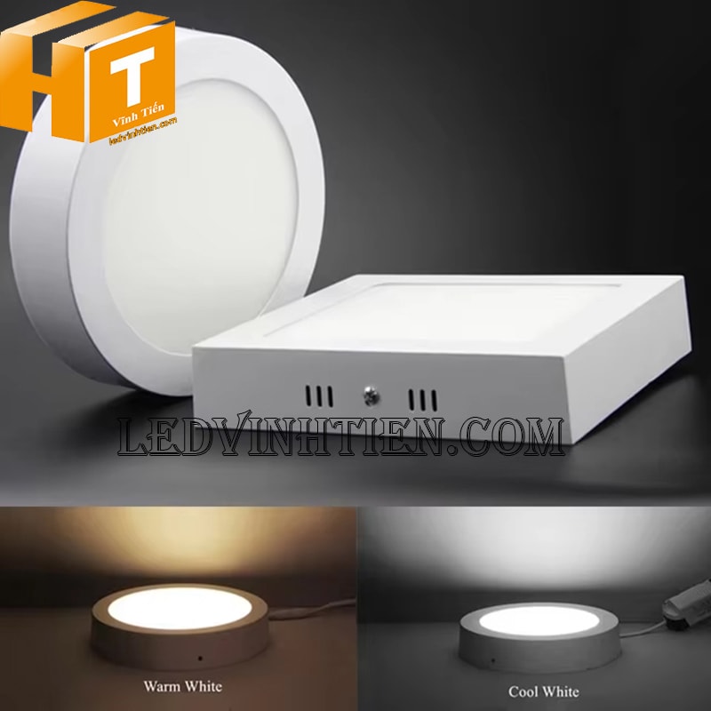 Đèn led ốp trần tròn 12w màu vàng