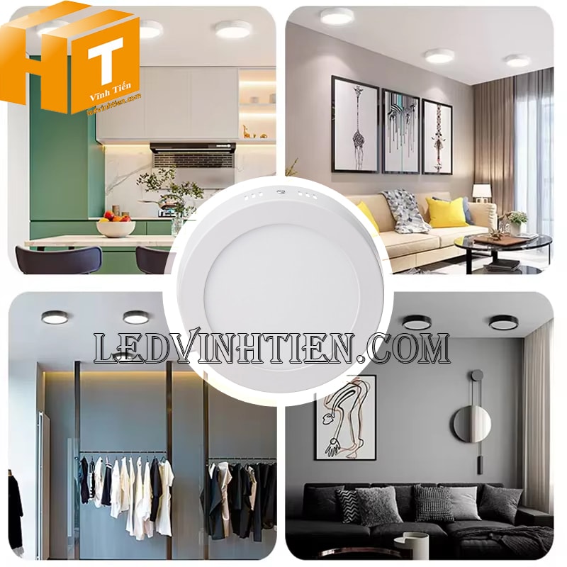 Đèn ốp nổi tròn 12w màu vàng siêu sáng