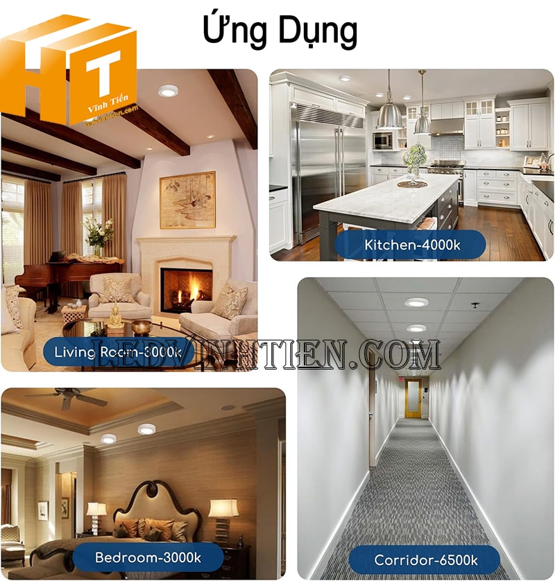 Đèn ốp trần 12v tròn loại tốt, giá rẻ