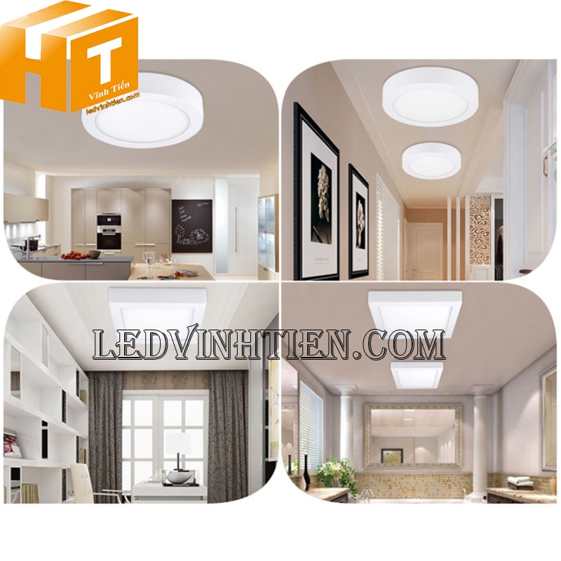 Đèn led ốp trần 12w giá rẻ, ứng dụng trong việc chiếu sáng và trang trí nội thất