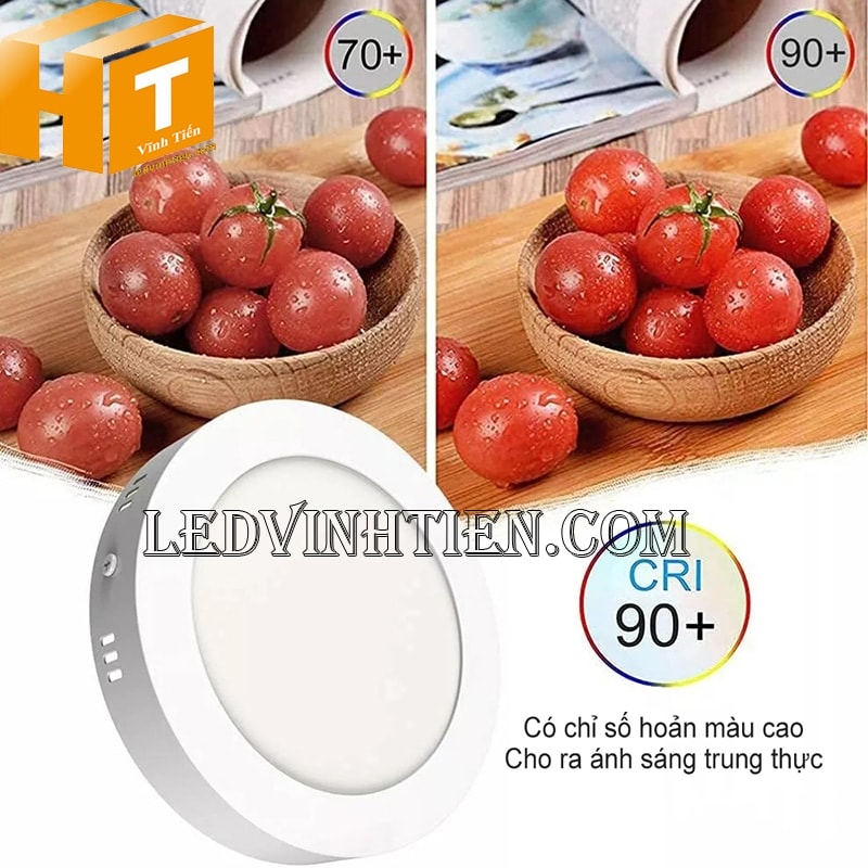 Đèn led ốp trần 12W tròn có chất lượng ánh sáng cao