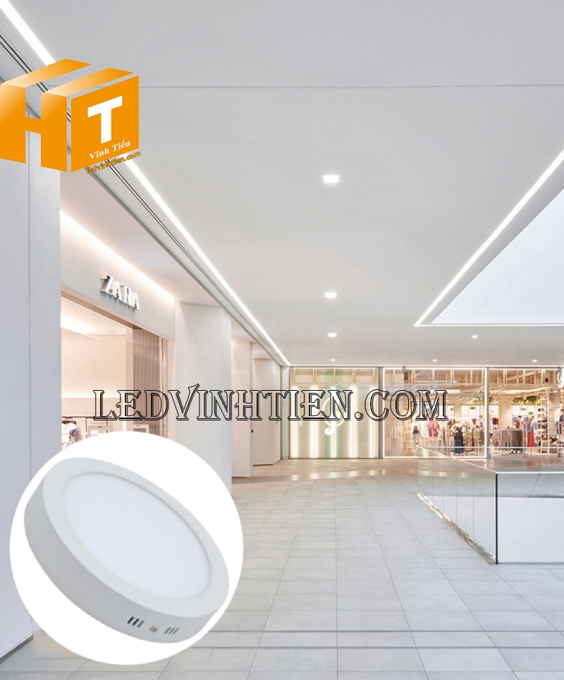 Đèn led ốp trần nổi tròn 12W chiếu sáng hành lang, lối đi