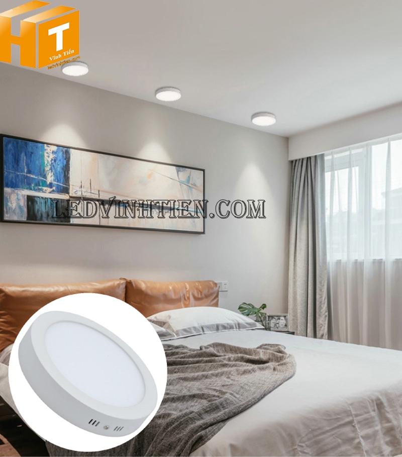 Đèn ốp trần 12w sử dụng cho phòng ngủ