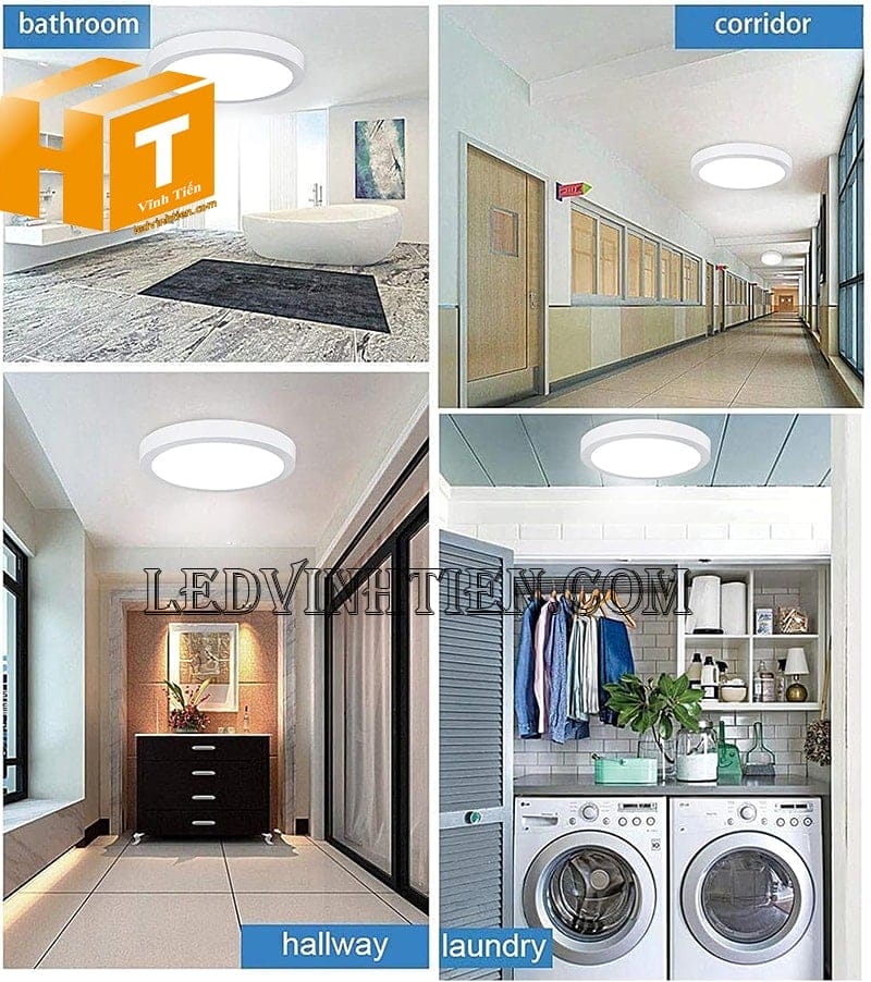 Đèn led ốp trần tròn 18w chiếu sáng văn phòng