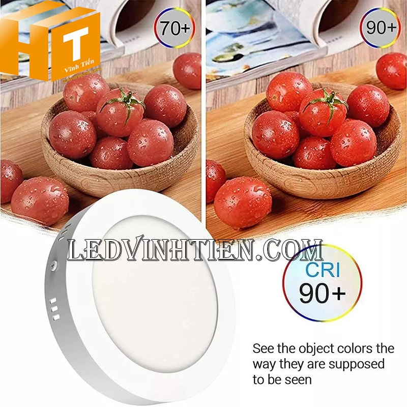 Đèn led ốp trần tròn 18w ánh sáng trung thực