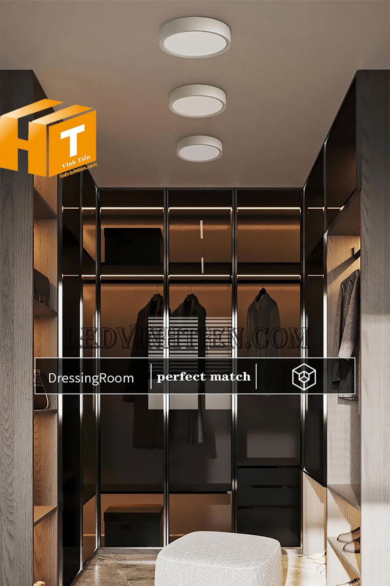 Đèn ốp trần tròn 18w chiếu sáng phòng thay đồ