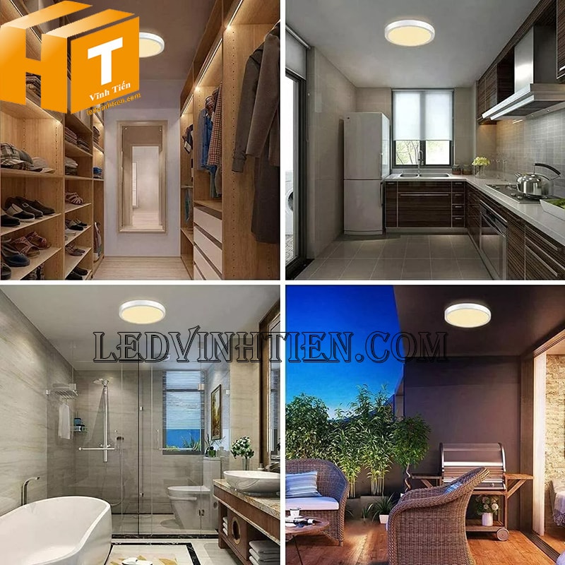 Bóng đèn led ốp trần tròn 18w màu vàng