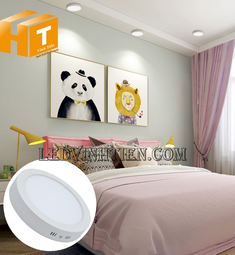 Đèn led ốp trần nổi tròn 18W chiếu sáng phòng ngủ