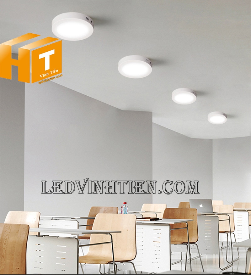 Đèn led ốp trần tròn 18w loại tốt dùng cho phòng học, thư viện