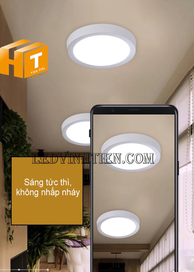 Đèn led ốp trần tròn 18w siêu sáng
