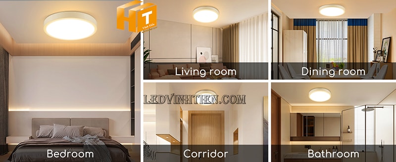 Đèn led ốp nổi 24w tròn 3 màu