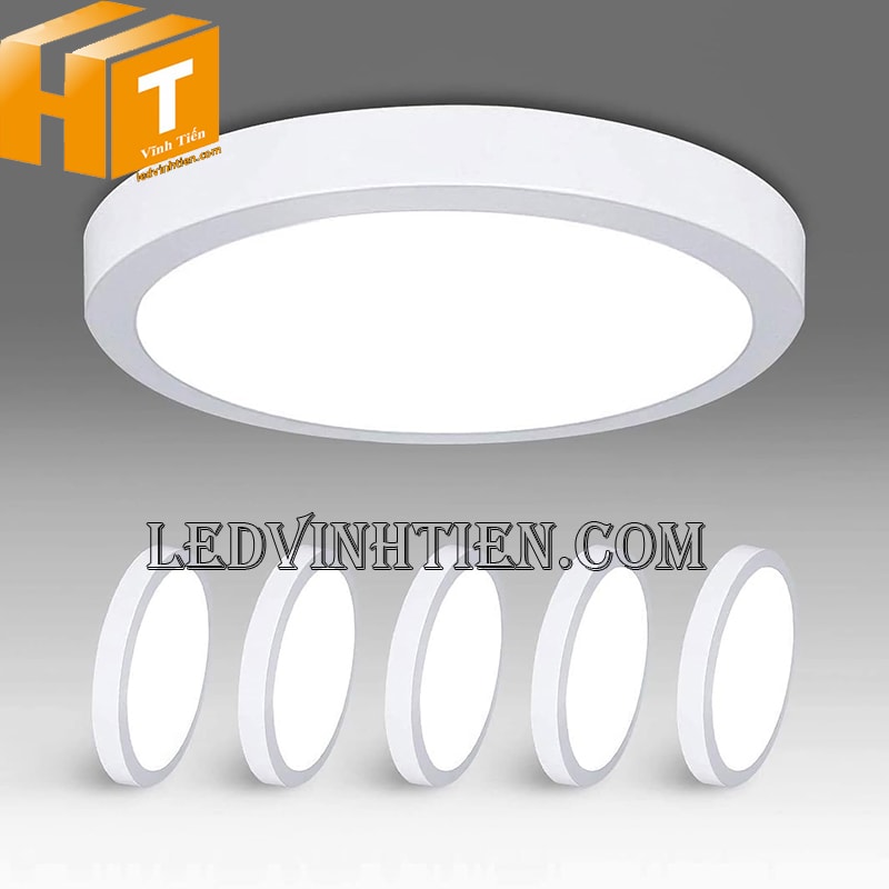 Đèn led ốp nổi tròn 24w 3 màu