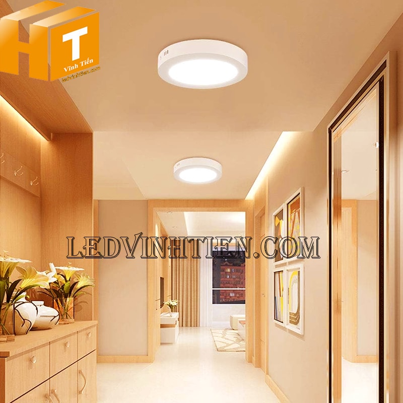 Đèn led ốp trần tròn 24w 3 chế độ chiếu sáng lối đi