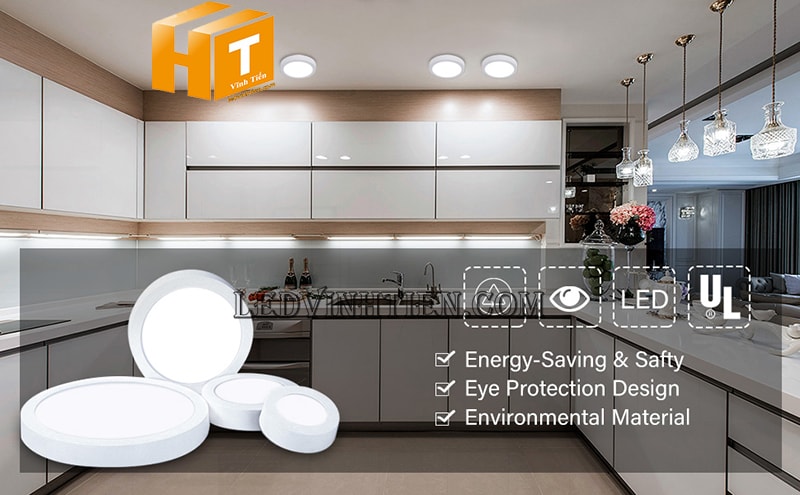 Đèn led ốp trần tròn 24w 3 màu siêu sáng