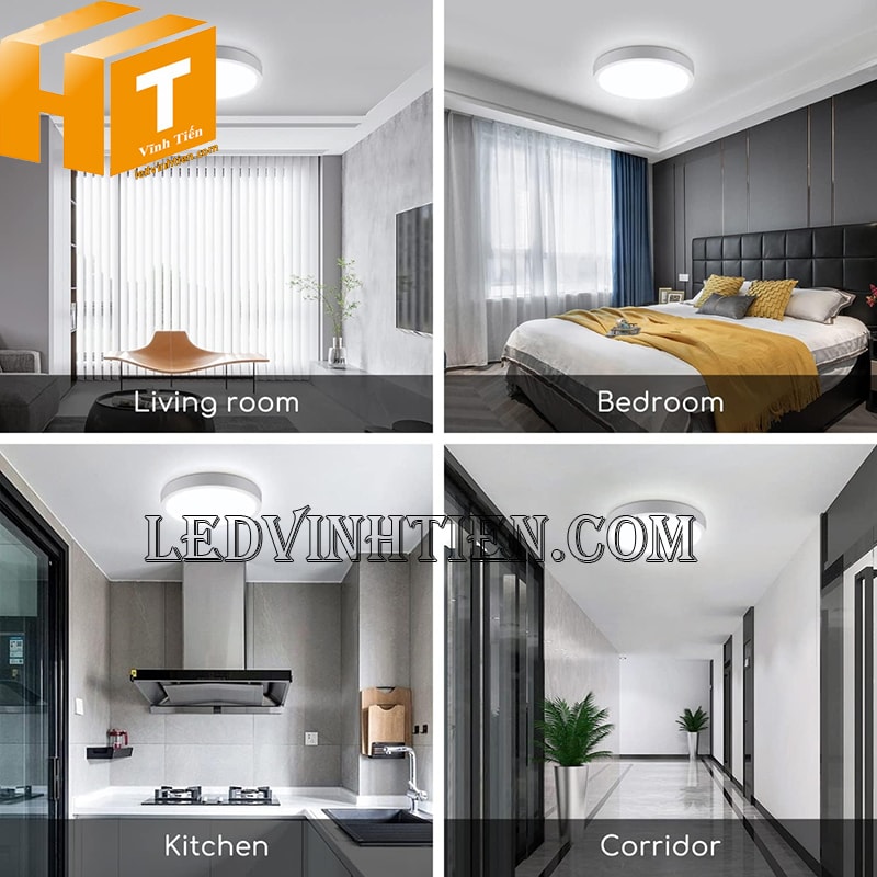 Đèn ốp trần tròn 24w màu trắng chất lượng cao