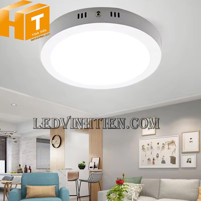 Đèn led ốp trần tròn 24w chiếu sáng phòng khách