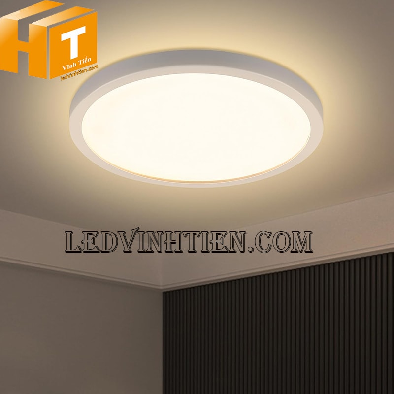 Đèn led ốp nổi tròn 24w màu vàng chiếu sáng phòng làm việc